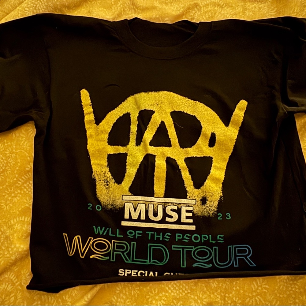 Muse Kids Black and Yellow World Tour Long Sleeve Tee